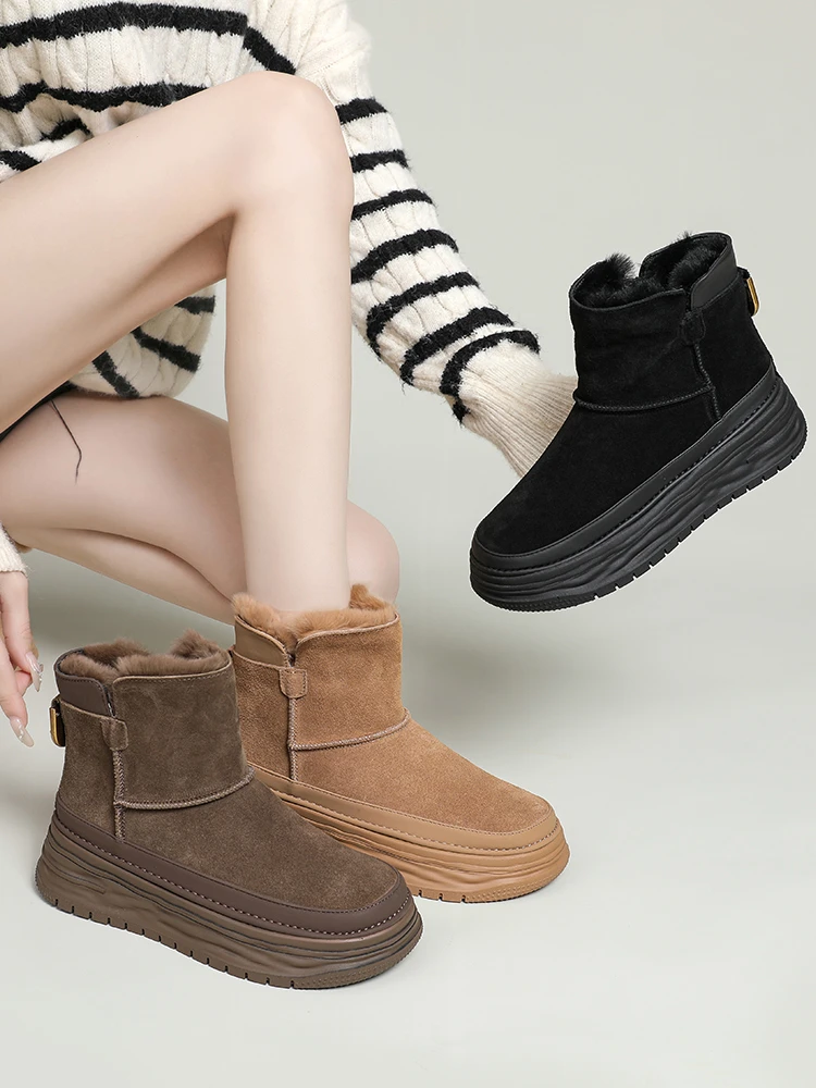 时尚毛绒女式雪地靴