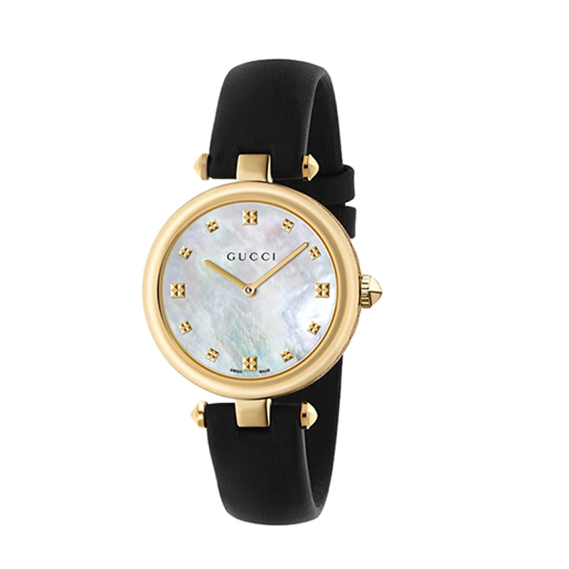 【娜姐专属】GUCCI古驰Diamantissima黑金32盘石英女表YA141404