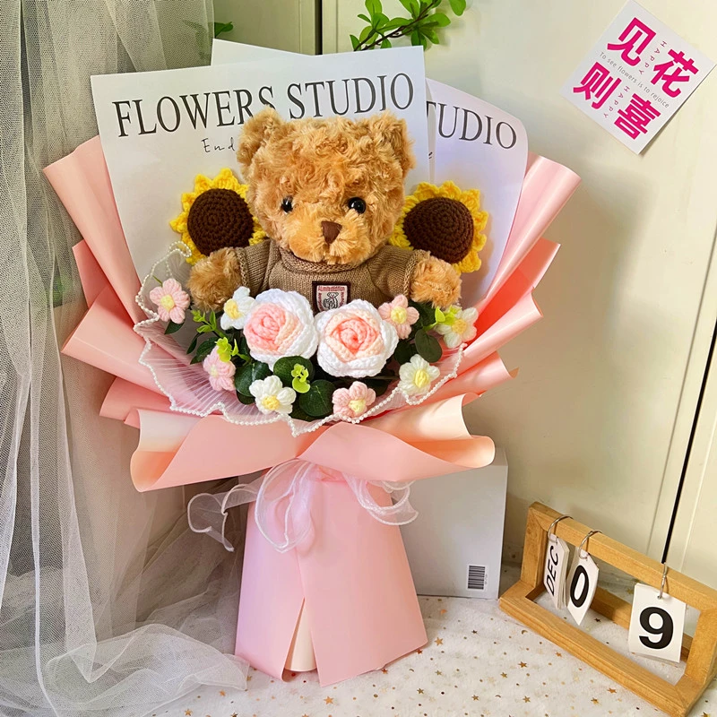生日送女友儿童闺蜜实用礼物可爱小熊玩偶公仔花毕业情人节创意