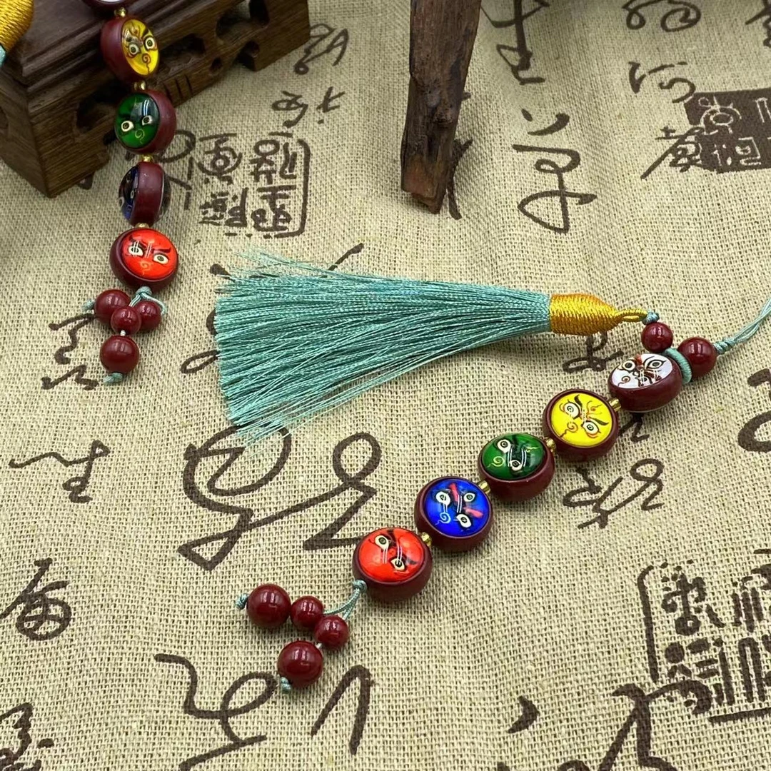 含辰砂工艺品【杨杨珠宝】紫砂五路财财手机挂（多样性发一件）16514