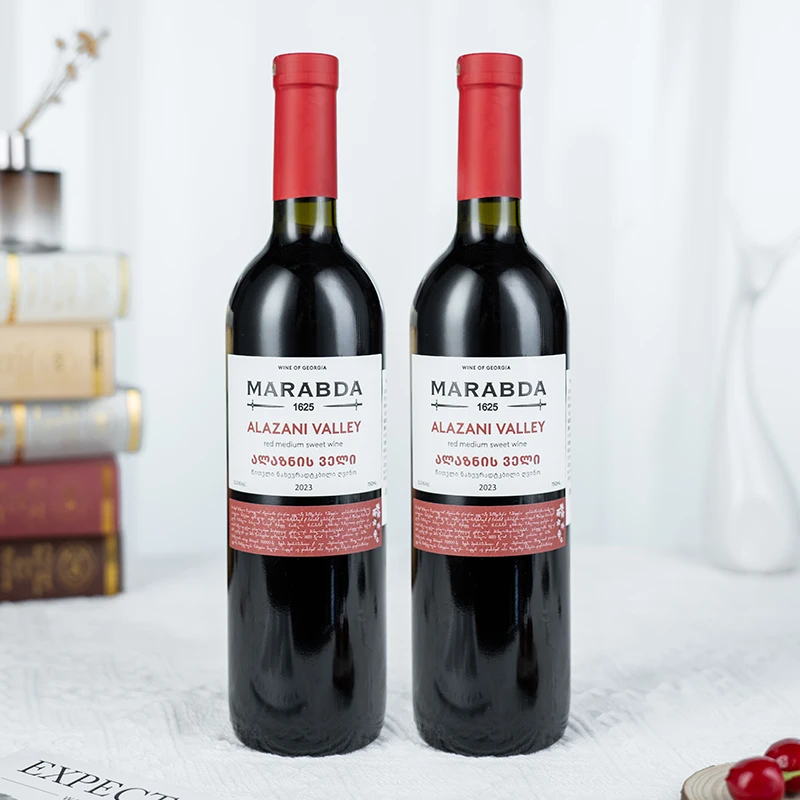 【格鲁吉亚原瓶进口红酒】特里阿尼阿拉扎尼半甜红葡萄酒 750ml