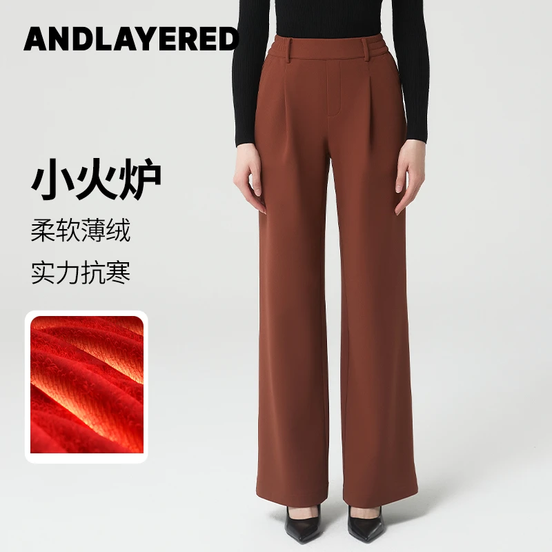 宽松新款阔腿裤休闲直筒裤女修身高腰黑色3259柔软时尚垂感外穿