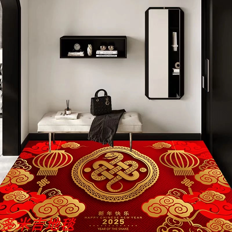 《2025年新年款》轻奢床边毯新卧室脚垫地毯创意地毯床边毯入户地毯