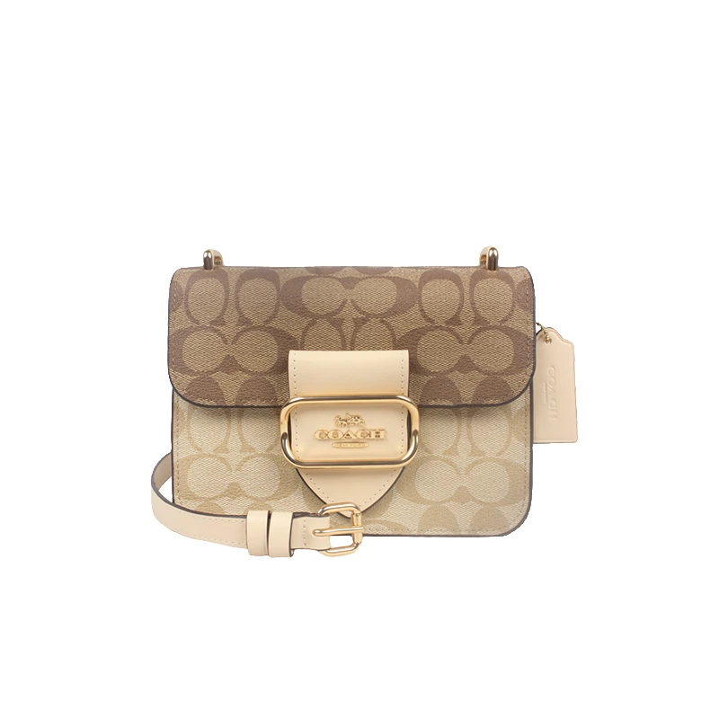 【全套包装】COACH/蔻驰 经典标志MORGAN方形单肩斜挎包女包