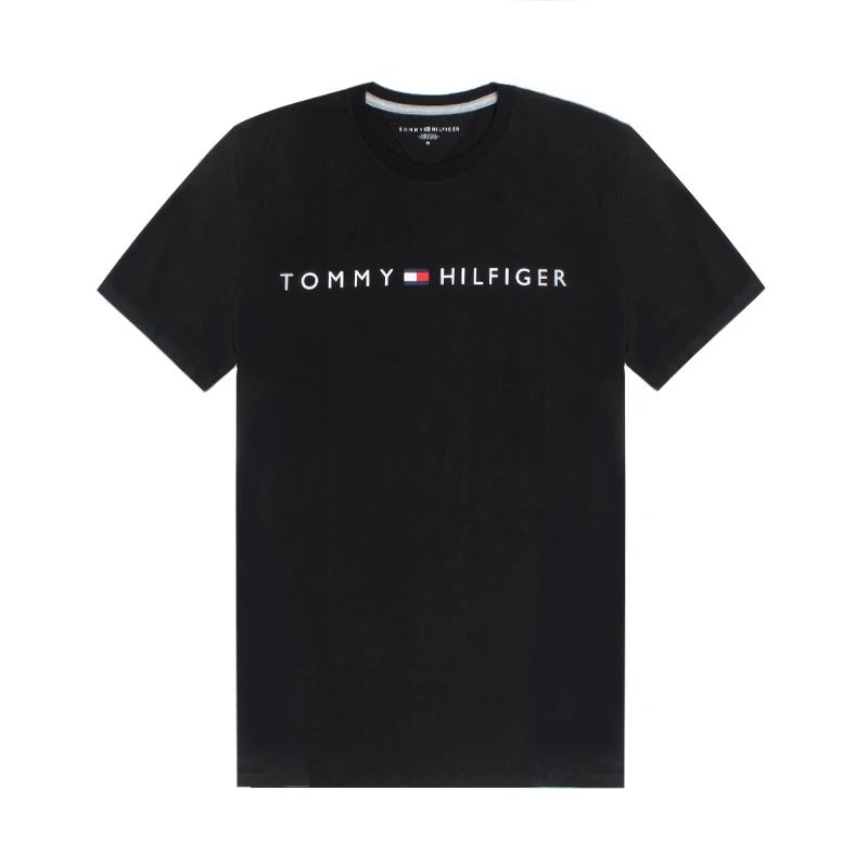【现货】Tommy 男士夏季字母刺绣标圆领短袖T恤