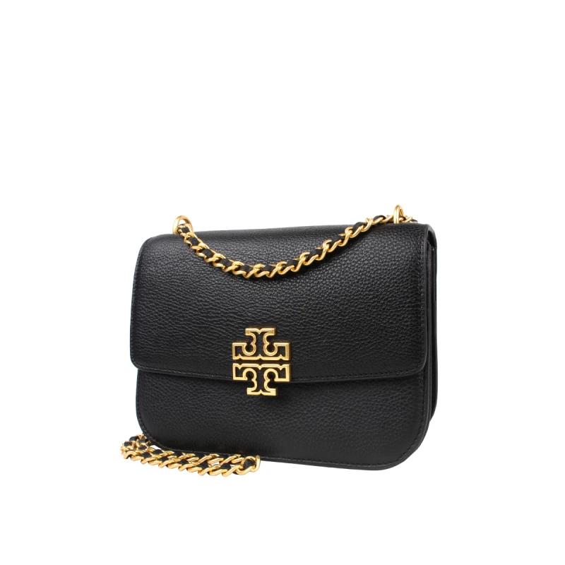 【现货】Tory Burch BRITTEN纯色荔枝纹女士单肩斜挎包