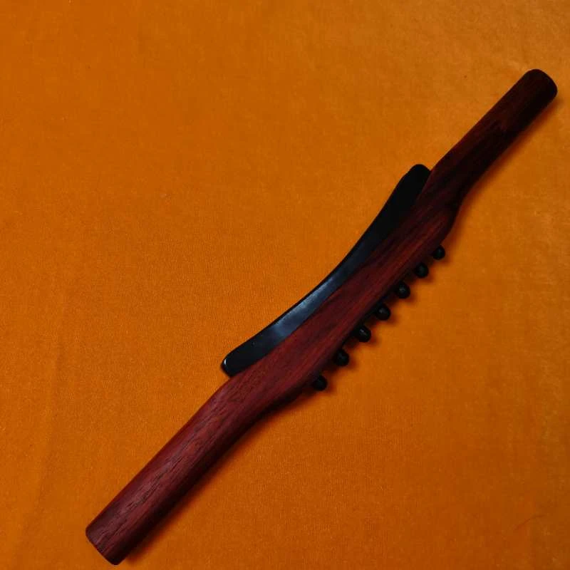 浮砭阁【电热两用擀筋痧棒】玄黄砭石擀筋杵身体背部按摩刮疗疏通棒