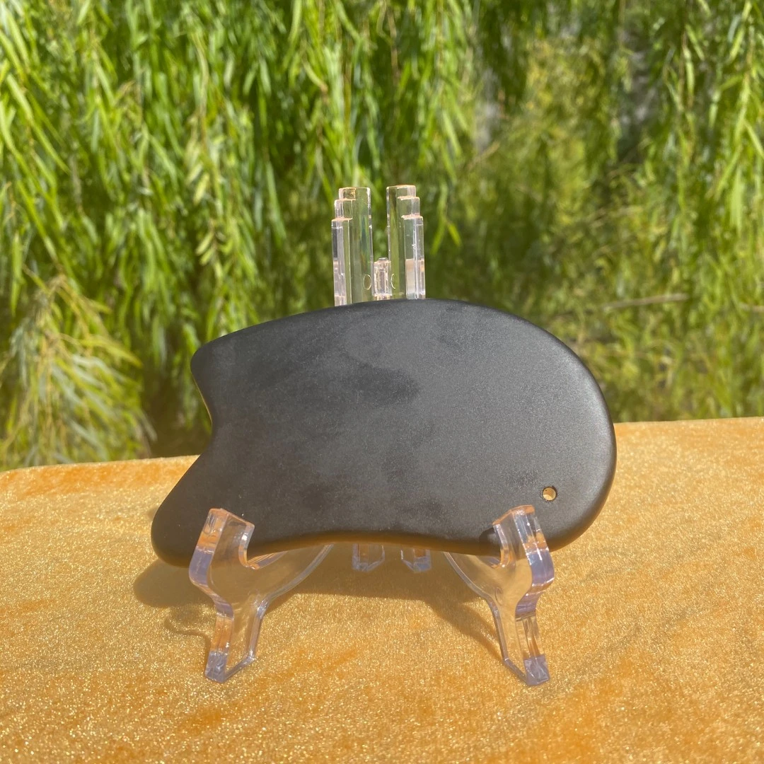 粉丝团福利【礼品黑砭石】纯手工刮脸刮板按摩拨筋面部颈肩头部身体