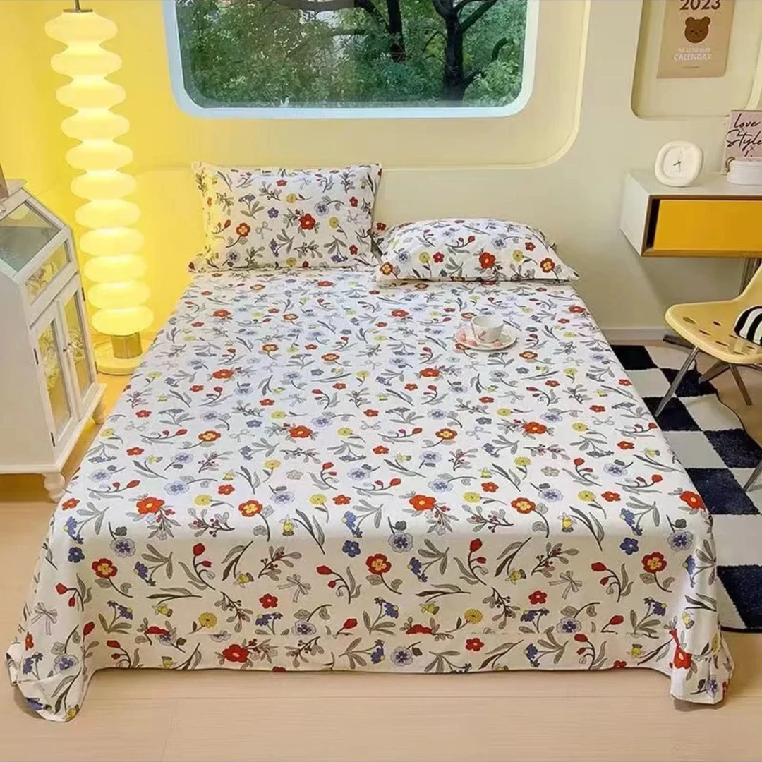 【甜甜家】纯棉2.3*2.5米100棉大床单：荆棘花海