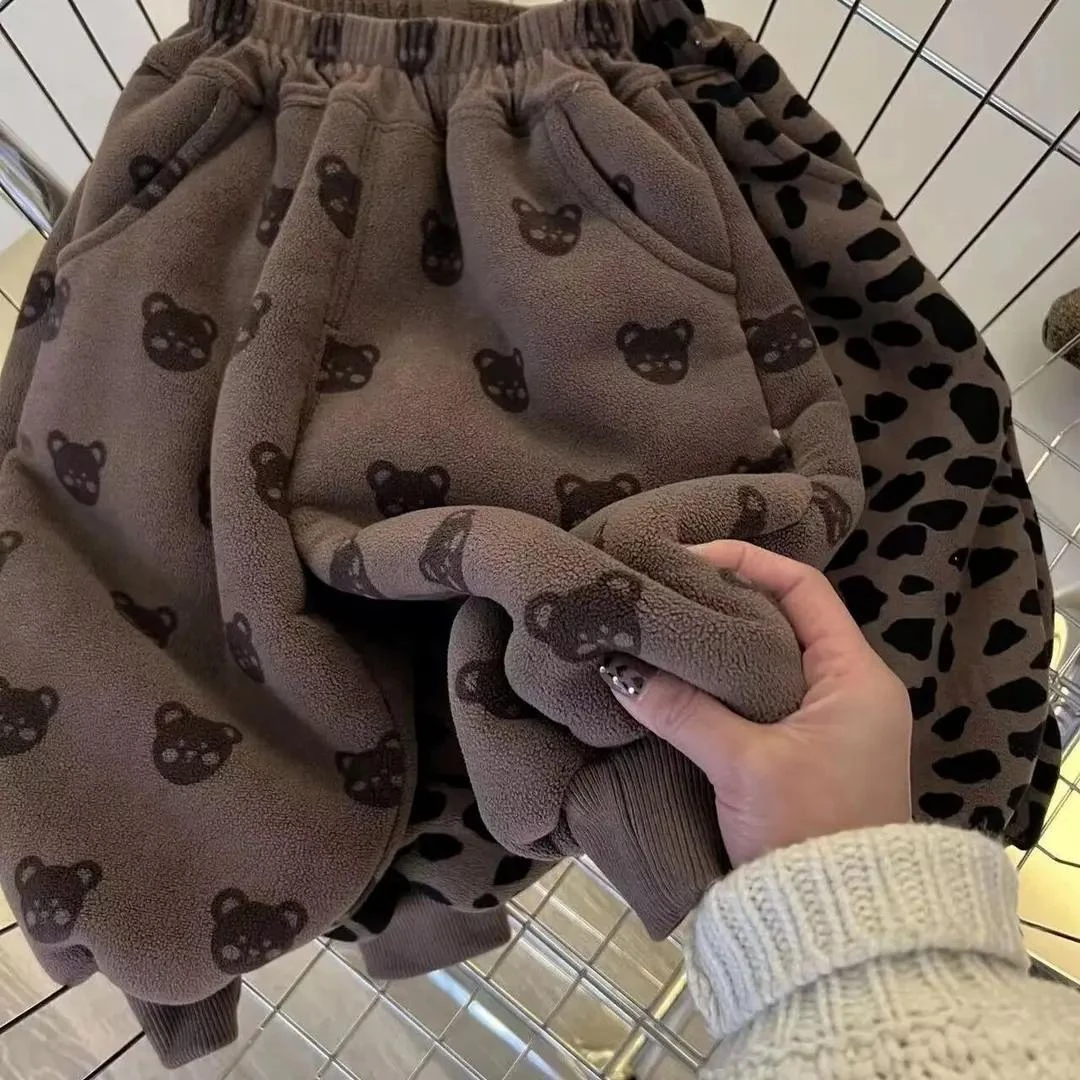【小羊专属】秋冬爆款儿童加绒加厚裤子2023冬季新款韩版男女宝宝