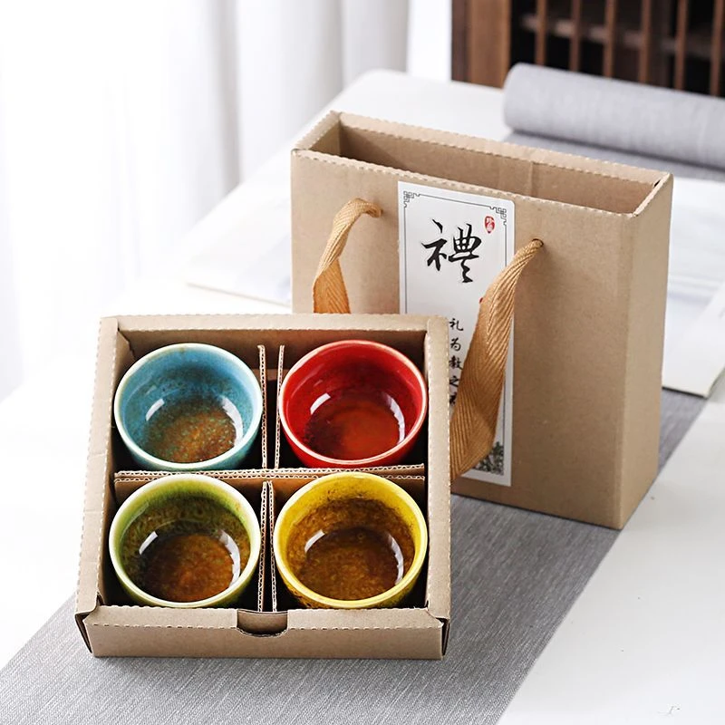 窑变茶盏主人杯茶杯陶瓷功夫茶具杯子茶碗套装家用建盏杯品茗杯