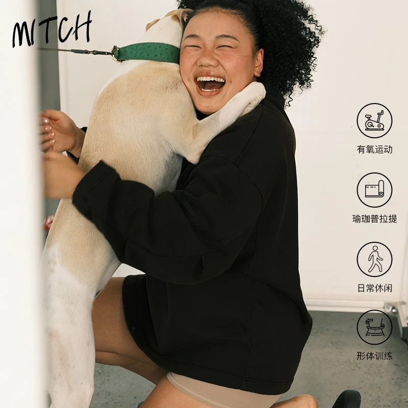 【直播专属】AAAD | Mitch城市运动系列  复古做旧百搭圆领落肩卫衣