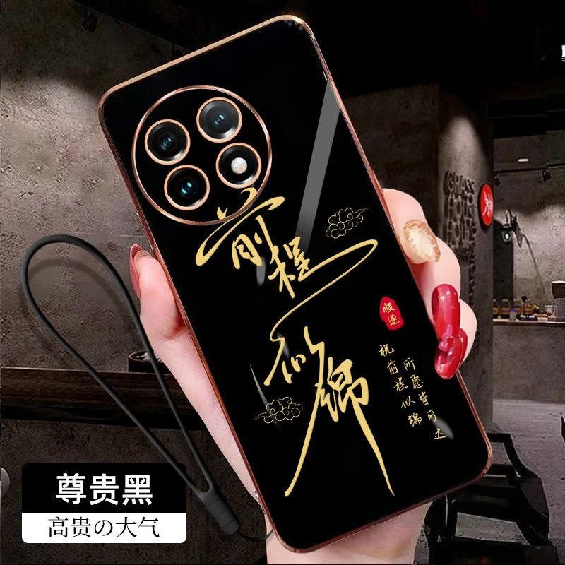 一加ACE2手机壳PHK110前程似锦男女款5G防摔壳全包软壳硅胶保护套