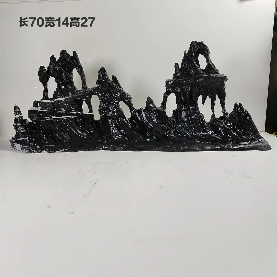 正宗灵璧石，山峰摆件，鱼缸造景，一石成景，庭院摆件