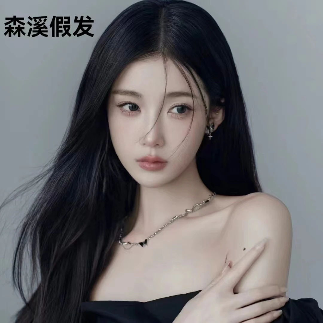 [全真发.新星]修颜纯欲手织蕾丝轻薄全头套假发造型假发片头顶