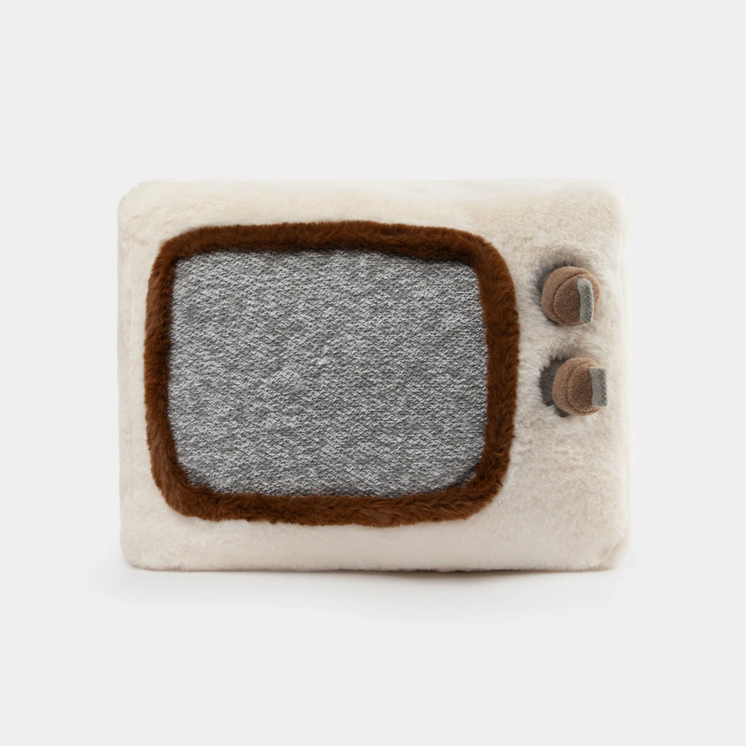 tbh野兽派家居复古电视机毛绒抱枕客厅沙发靠枕异形玩偶送人礼物