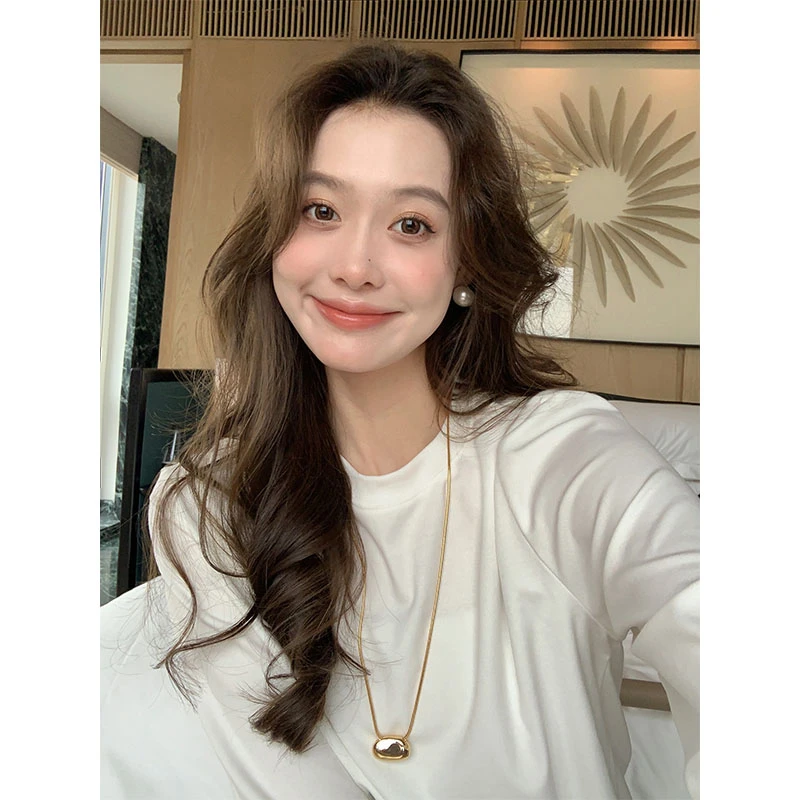 美洋MEIYANG 轻氧长袖T 爽棉螺纹|极简休闲圆领长袖长/短版上衣