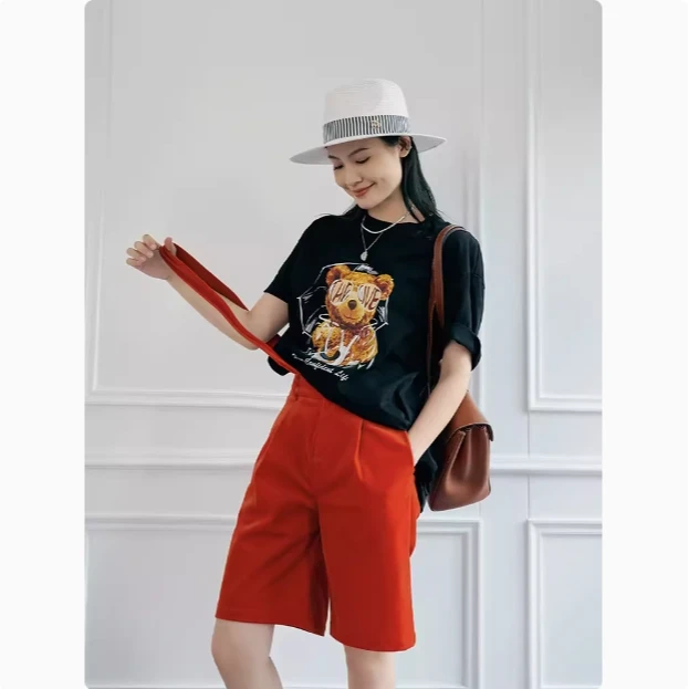 美洋MEIYANG【现货】遇见米奇背带裤 俏皮减龄灯芯绒中裤