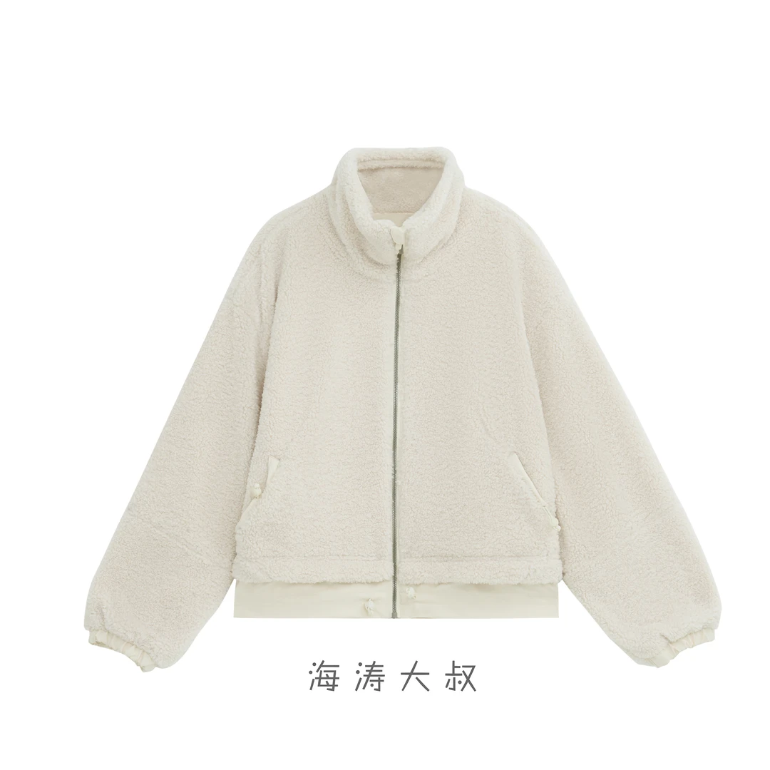 【海涛大叔】LU摇粒绒拼接立领外套 VW24240