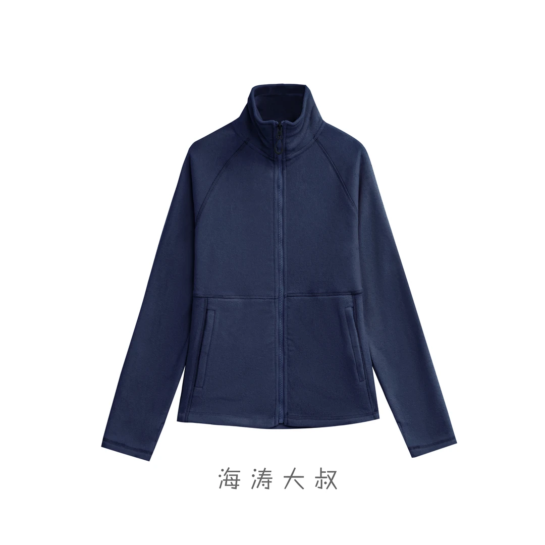 【海涛大叔】立领摇粒绒拉链夹克外套 VW24228
