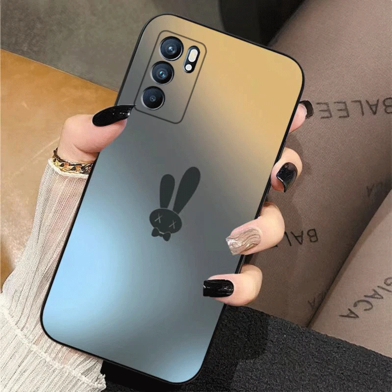 OPPOreno6手机壳Reno6pro男女款6pro+防摔全包边软硅胶潮款高颜值