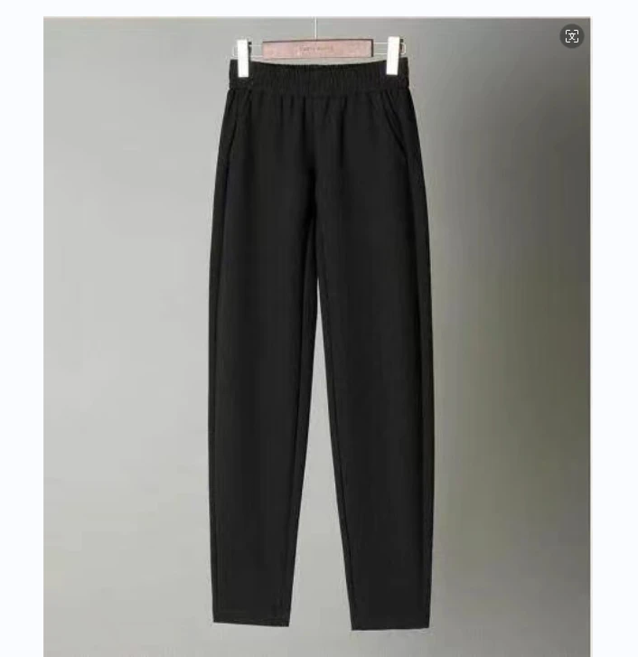 2028#净版男女同款加绒加厚休闲裤时尚百搭高腰显瘦保暖冬季新款