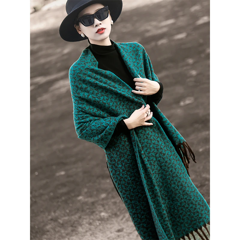 MEXCOCO/兰瑟儿秋冬季新款气质百搭披肩围巾M4WV0053