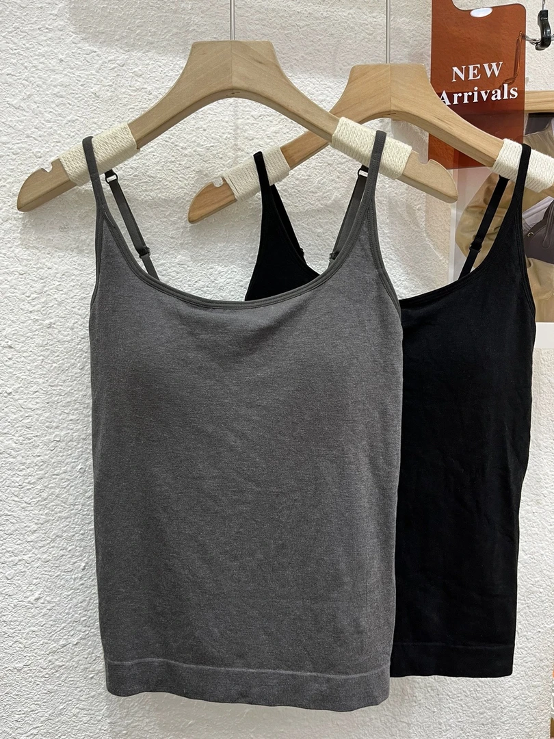 乳胶显瘦美背吊带遮副乳修身吊带背心
