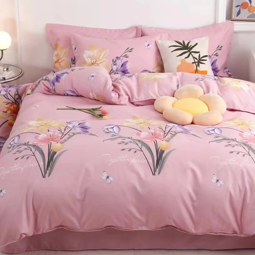 【1.8被套】加密斜纹面料彩韵花朵180×220柔软亲肤四季通用