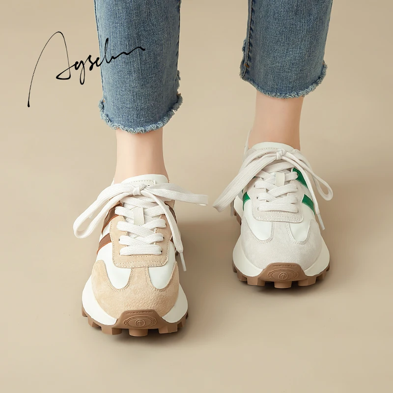 奥古狮登阿甘鞋女2025新款秋季德训老爹鞋超火百搭休闲跑步运动鞋