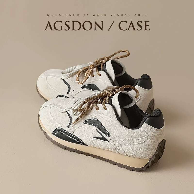 Y奥古狮登超火阿甘女鞋2025新款春季爆百搭休闲复古德训运动板鞋Y