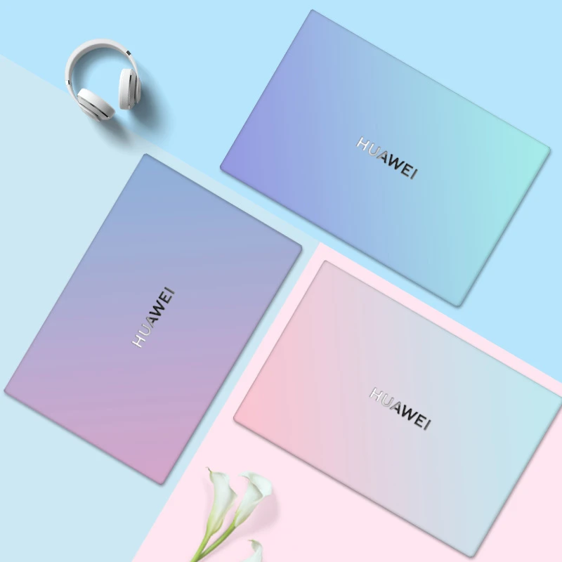 纯色适用2022款华为matebook14电脑贴纸13笔记本D15荣耀16pro贴膜