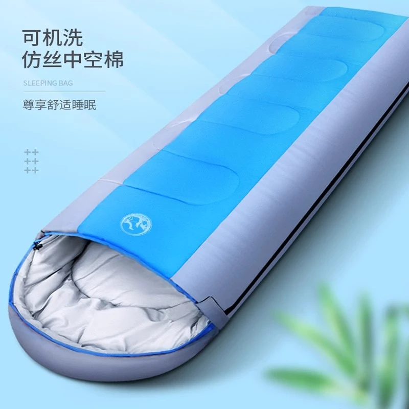 户外露营睡袋成人单人加厚保暖防寒可拼接隔脏睡袋办公午睡家用