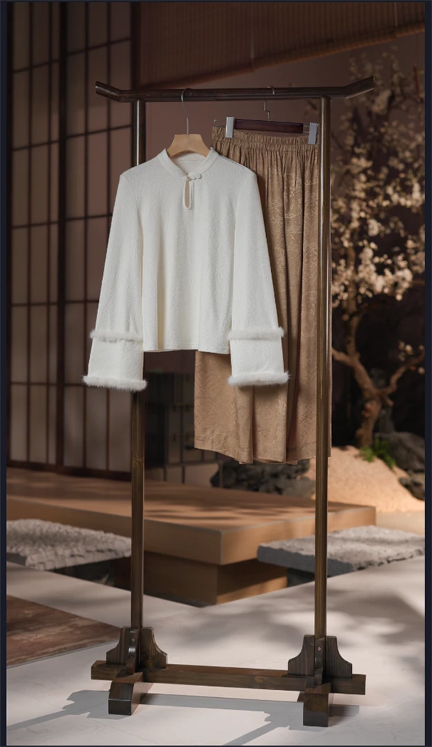 【红人上新】南羲【千山暮雪2.0】新中式设计款冬款上衣长袖百搭时尚