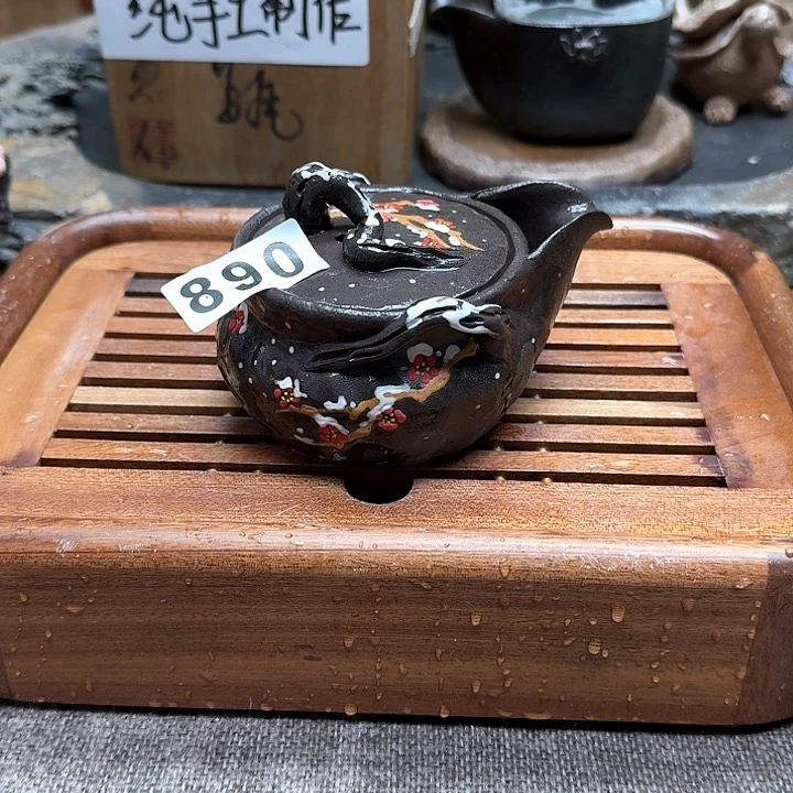 纯手工制作粗陶茶具