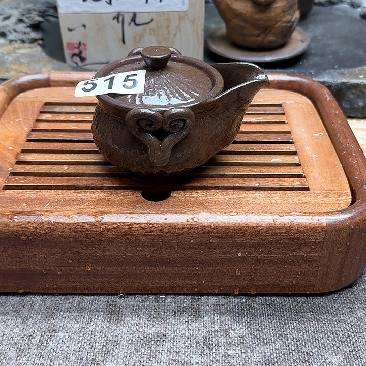 纯手工制作粗陶茶具
