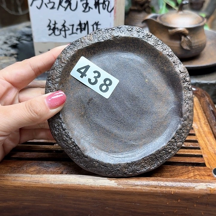 纯手工制作粗陶茶具