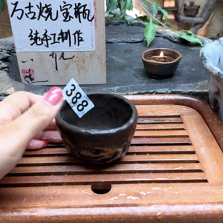 纯手工制作粗陶茶具