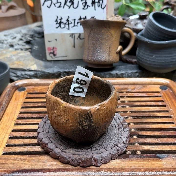 纯手工制作粗陶茶具a****?