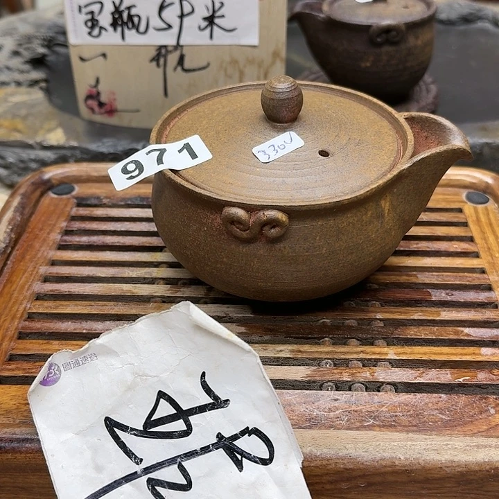 纯手工制作粗陶茶具