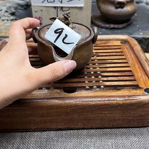 纯手工制作粗陶茶具