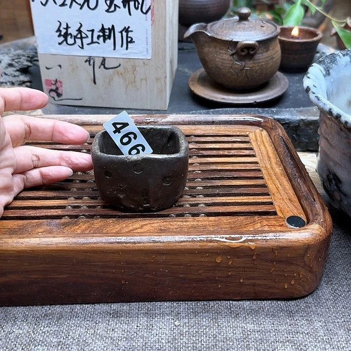 纯手工制作粗陶茶具