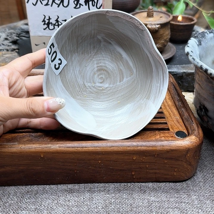 纯手工制作粗陶茶具