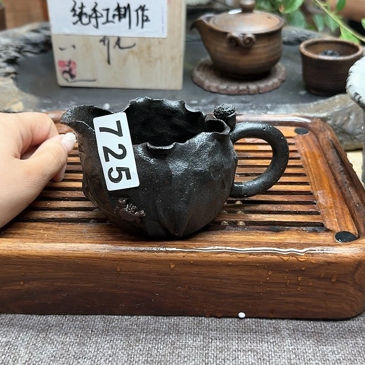 纯手工制作粗陶茶具