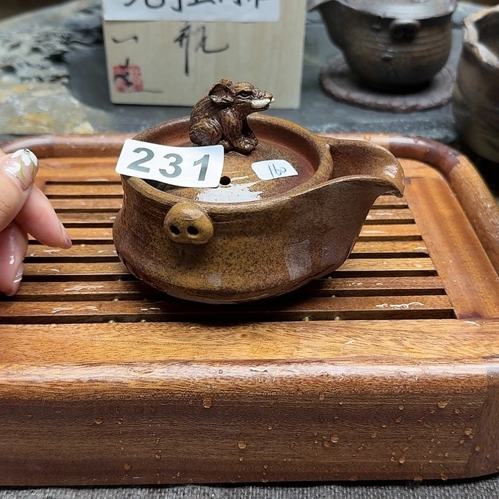 纯手工制作粗陶茶具