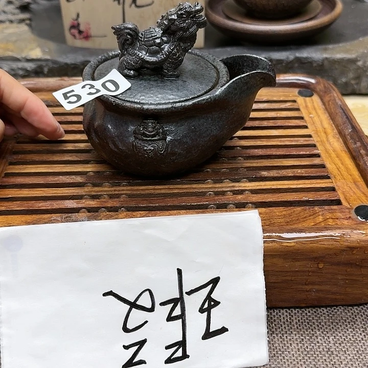 纯手工制作粗陶茶具