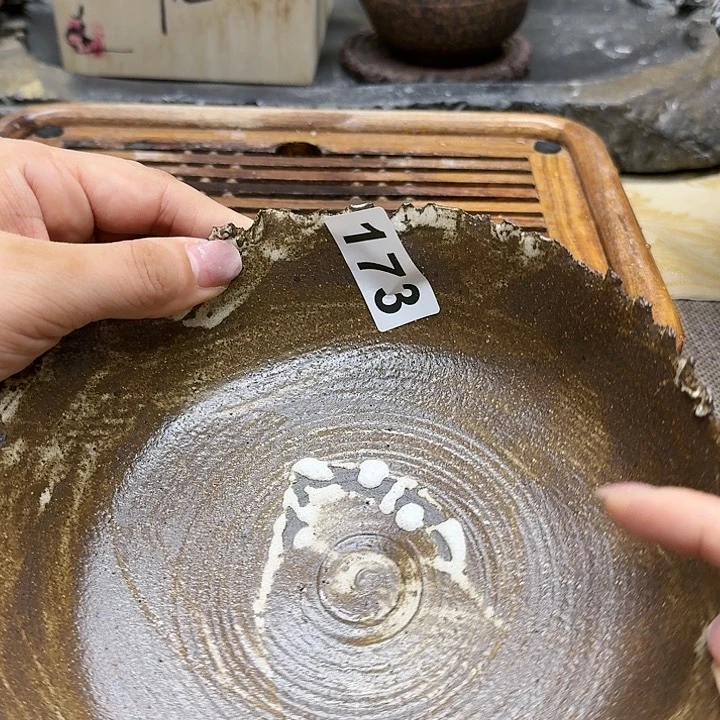 纯手工制作粗陶茶具