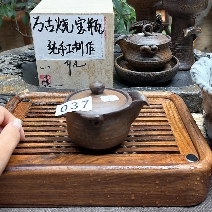 纯手工制作粗陶茶具