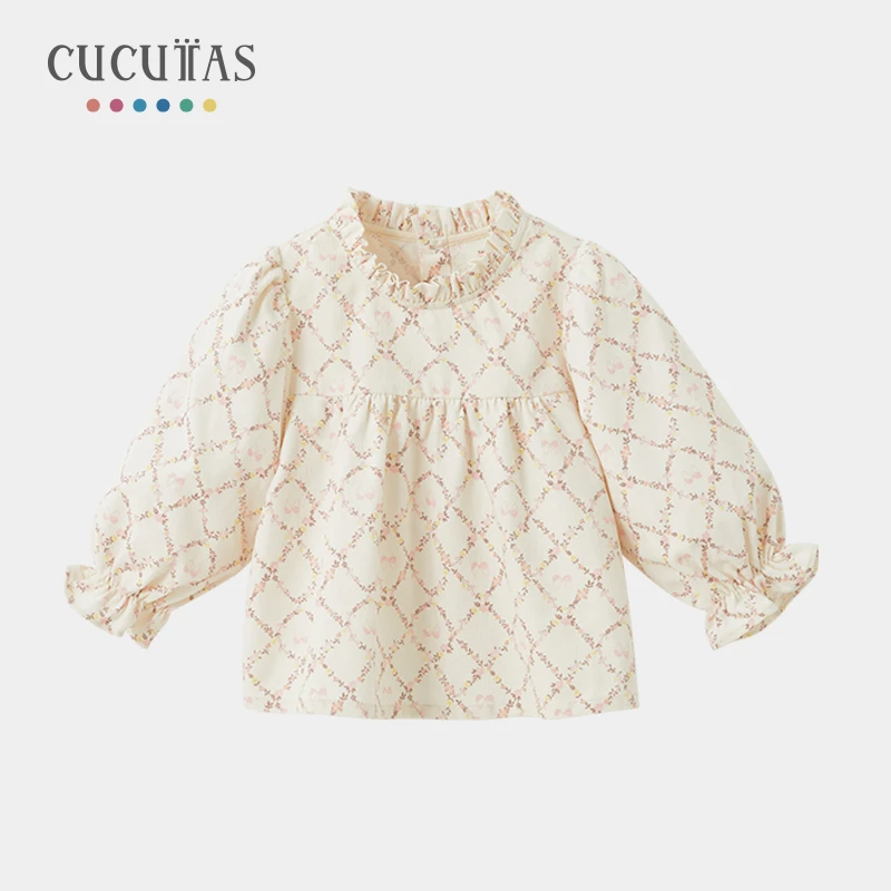 Cucutas女幼童长袖衬衫灯芯绒上衣宝宝春季秋季儿童CY24AUW740