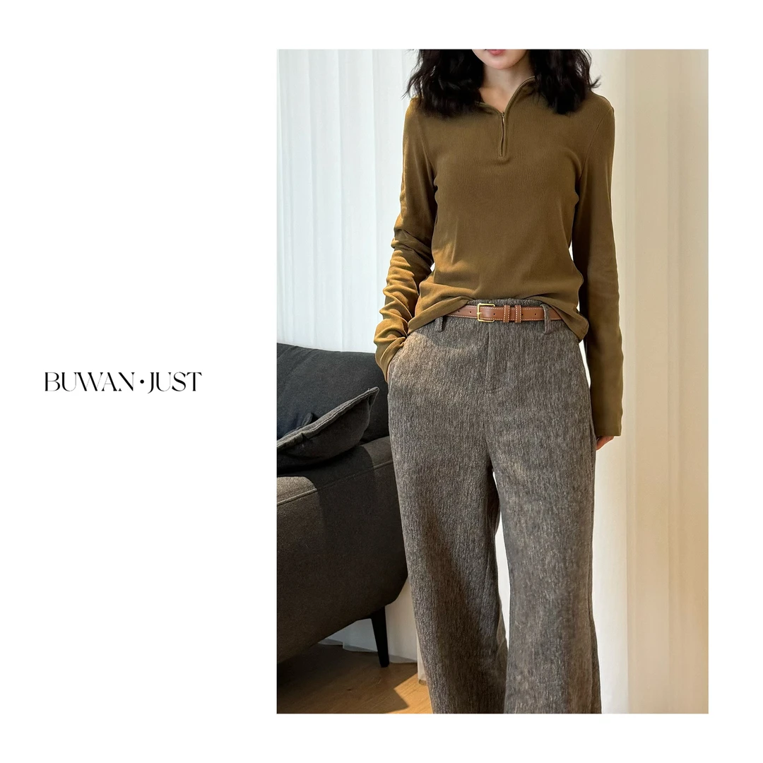 BUWANJUST 【面膜帽衫】加厚磨毛舒适好穿高弹显瘦连帽上衣 B916